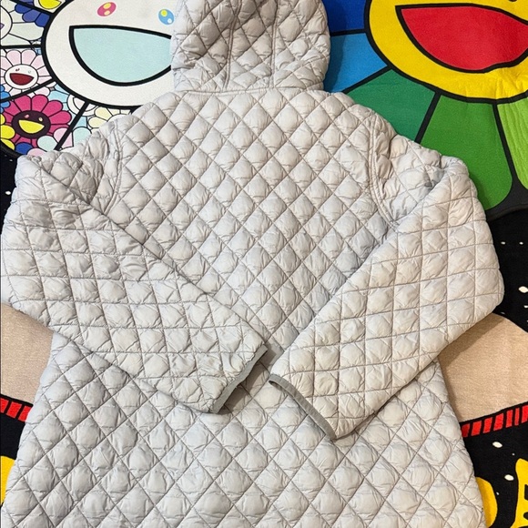 Reebok Light Gray Quilted Hooded Jacket Women's XL ( Pre-owned ) - Picture 12 of 14